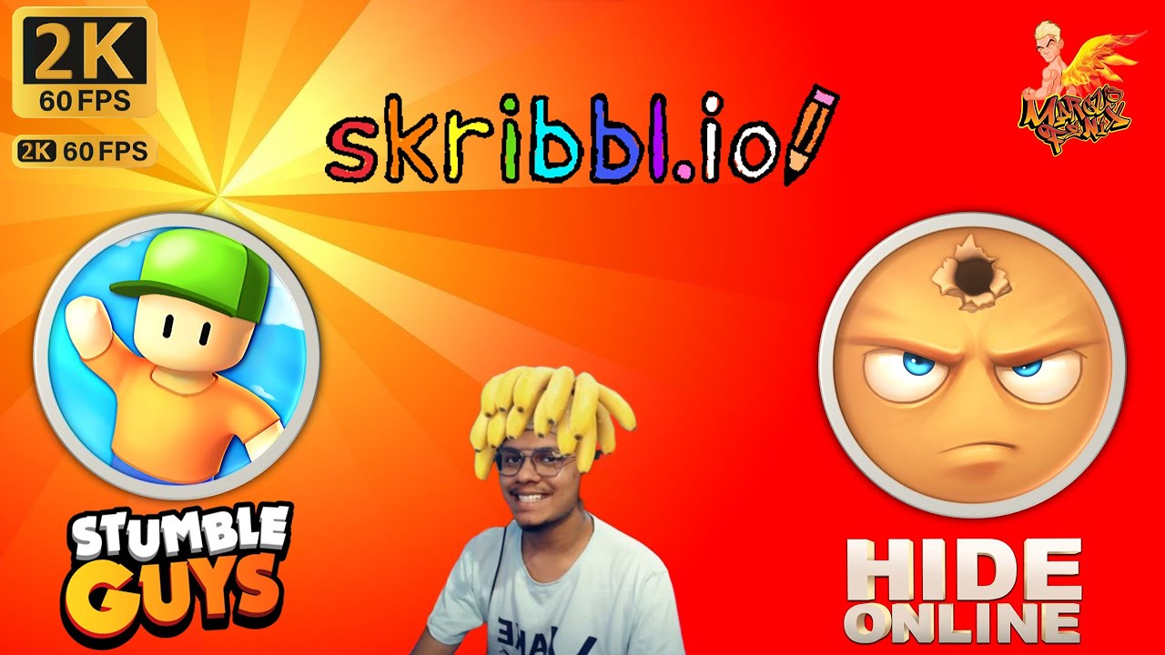 Mobile Games Tamil (Stumble Guys, Scribble.io, Hide Online) 2K60FPS