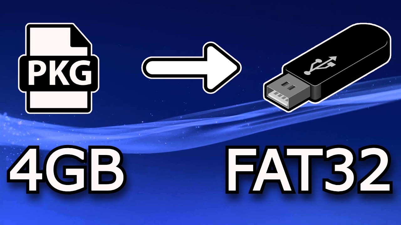 COMO INSTALAR PKG MAIOR QUE 4GB NO PS3 PELO PENDRIVE FAT32 - YouTube