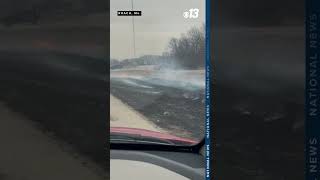Wildfires burning in Camden County, Missouri