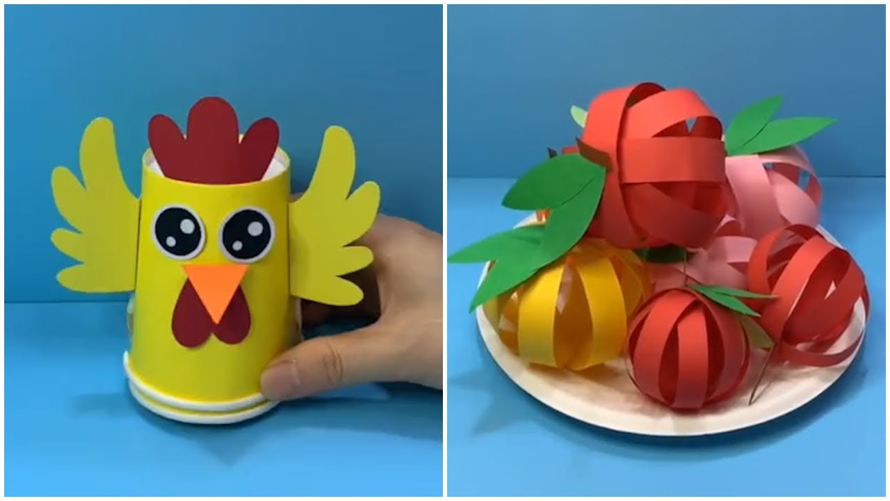 Simple and Easy Paper Crafts for Kids - Fun and Creative Ideas - YouTube