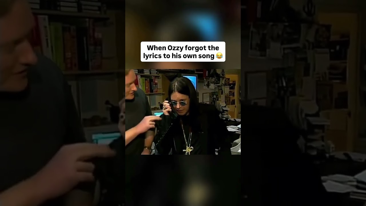 When Ozzy forgot the lyrics of his own song 😂
