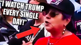 Trump Supporter FAILS To Realize MAGA Fried Her Brain