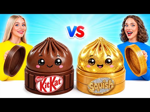 Real Food vs Chocolate Food Challenge | Easy Secret Hacks and Gadgets by Multi DO Challenge