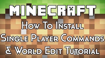 Minecraft 1.6.2 How to Install Single Player Commands Tutorial 1.6.2