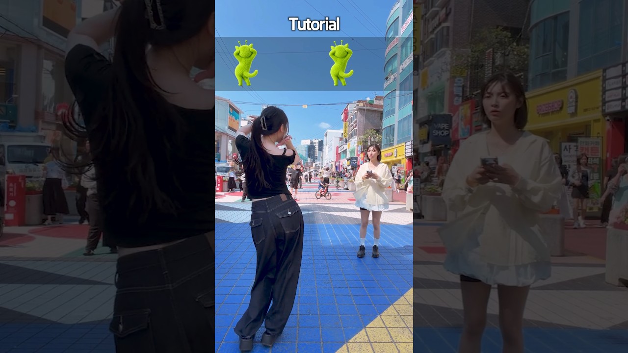 A stranger suddenly joined our dance challenge tutorial 😂