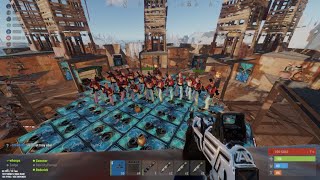 20 vs 22 Merge Raid Against a CHINESE ZERG | 500+ ROCKETS | Rust PvP Highlights | Rustoria EU Med