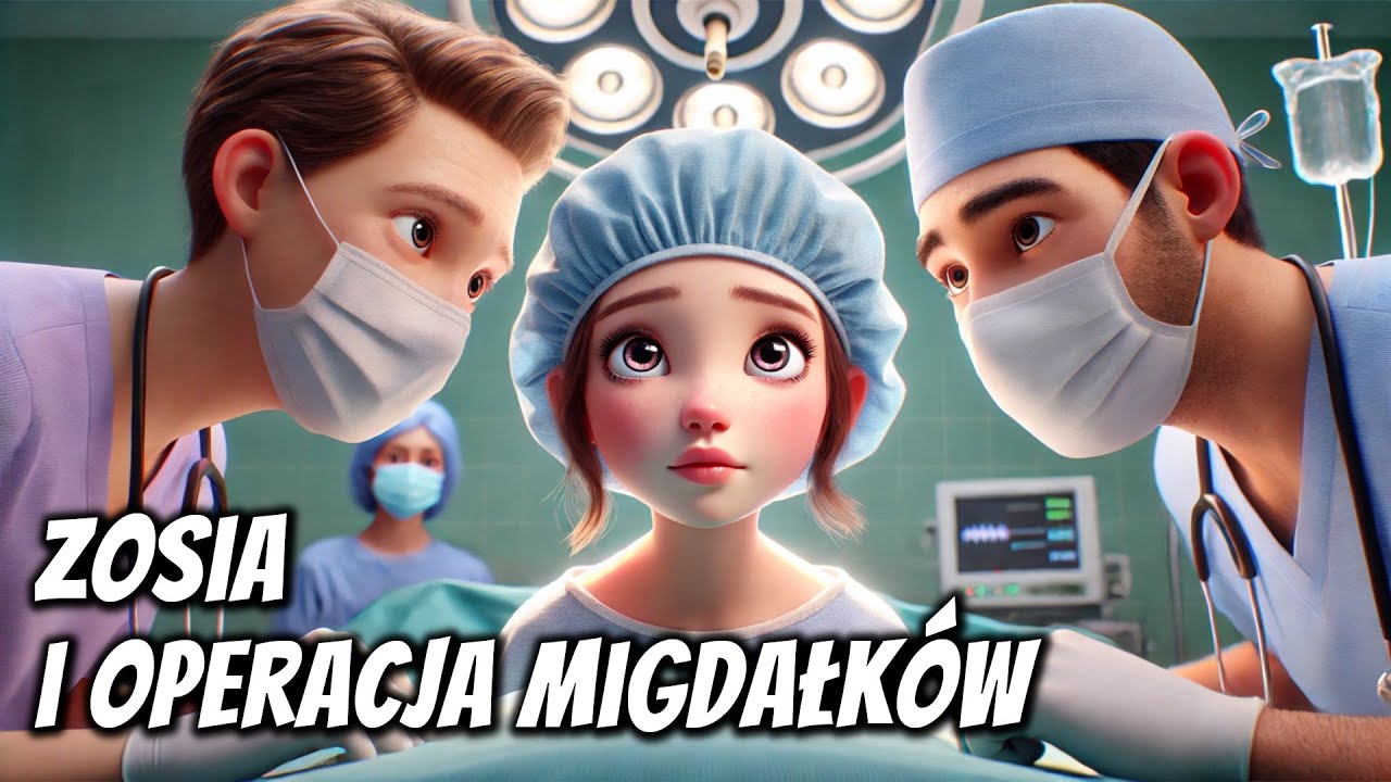 🛏️😷 Zosia i operacja migdałków - Edukacyjny audiobook na dobranoc -Bajka do słuchania na dobranoc 🎧
