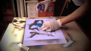 Multi-Layer Stencil Art : Alice : Madness Returns