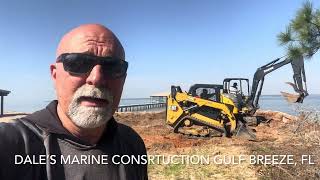 Failing tieback system on Vinyl seawall replacement