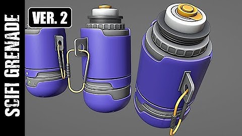 BLENDER: SCIFI GRENADE VERSION 2