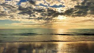 🦋 BEST BEACH VIDEO • TIME LAPSE • BRONZE & SILVER SUNSET • OCEAN MEDITATION • ARTIST EMERALD 🦋