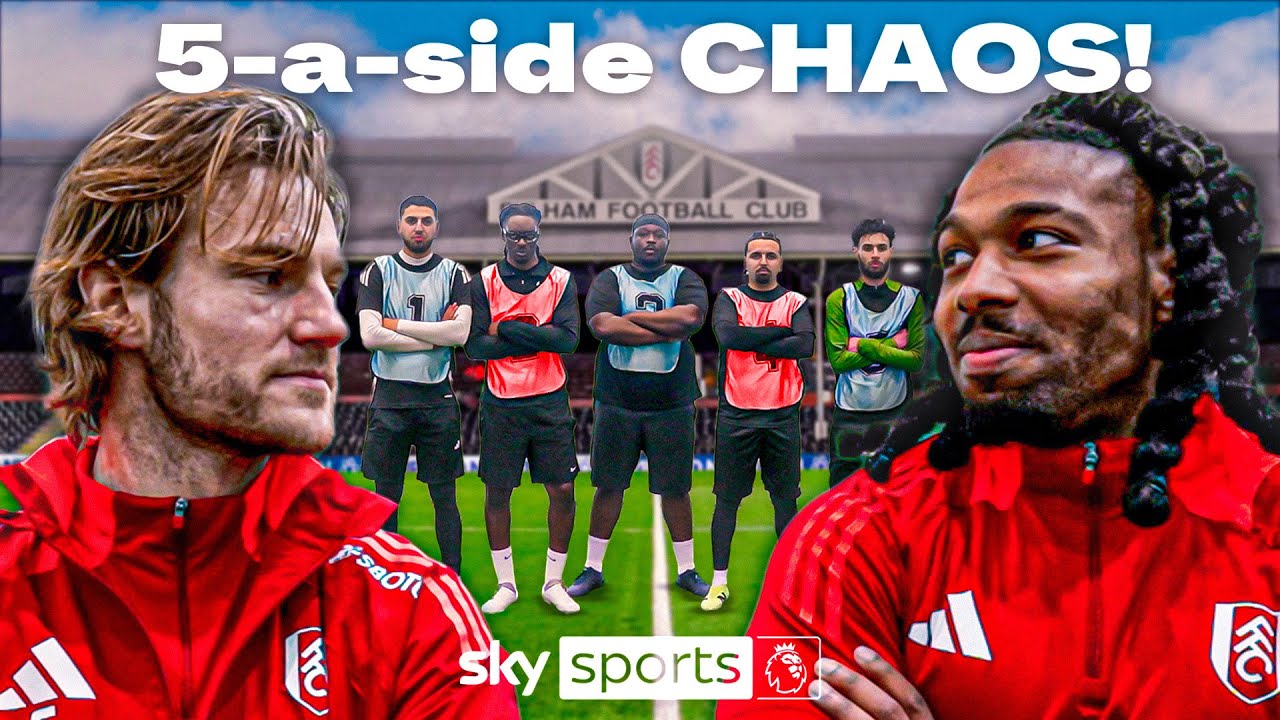 CARNAGE! Adama Traore & Joachim Andersen coach CHAOTIC 5-a-side match! | Attack vs Defence