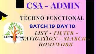 CSA Batch 19|| Day 10 || List - Filter - Navigation - Search - Homework