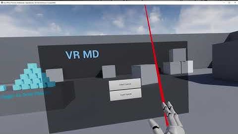 UE4 Trying out widgets in VR