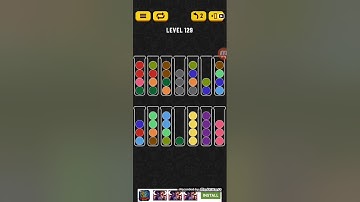 Ball Sort Puzzle Level 129 Walkthrough