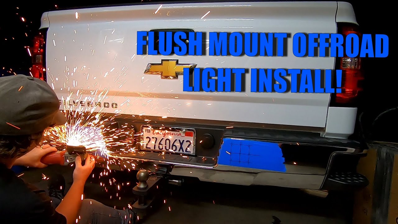 DIY Flush Mount Off Road Light Install YouTube