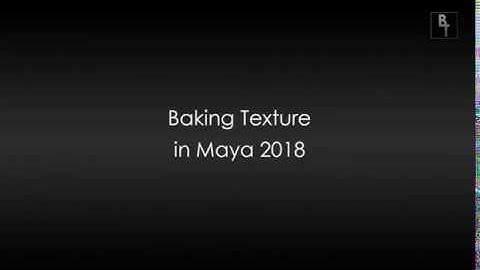 Baking Texture with Arnold in Maya 2018 (NO AUDIO)