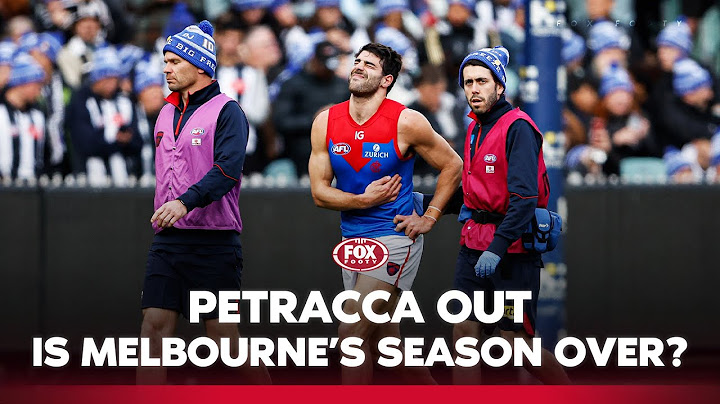 "That's the end of Melbourne's season!" | What the Petracca injury means for Melbourne 🤔 | Fox Footy