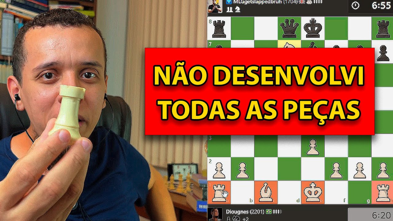 ELE TENTOU ABRIR A POSIÇÃO COM O REI AINDA NO CENTRO | PARTIDA COMENTADA - 10 MINUTOS