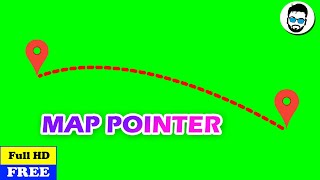 Map Pointer Green Screen | Geo Map Location Pointer Green Screen | Best Green Screen | Ckr Pandian