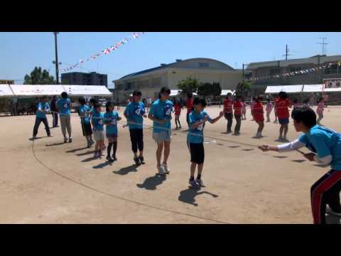 井口四丁目町内会_2014体育祭_長縄跳び