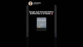 "Build Android Apps With 1 Prompt"! 🤯 #shorts #ai #google