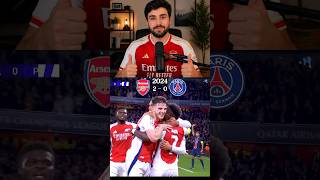 Arsenal x PSG UCL 2024 🔥 #football #viral #arsenal #psg #subscribe #highlights #reaction