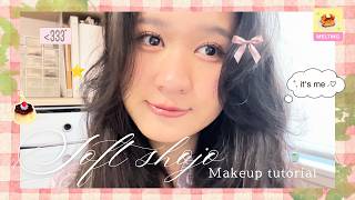 Soft Shojo makeup tutorial ⭐️💗 [#grwm, #tutorial, #makeup]  | @yoonillaaa screenshot 2