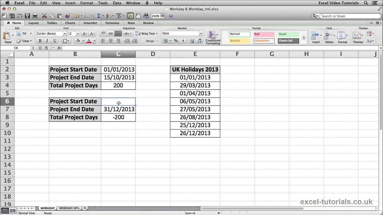 Microsoft Excel Tutorial WORKDAY And WORKDAY INTL Functions YouTube Microsoft Excel Tutorial WORKDAY And WORKDAY INTL Functions YouTube