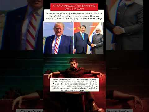 'China Surprises All: 'India’s Sovereignty is Non-Negotiable'' #youtubeshorts #reactionvideo #trump