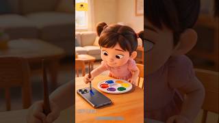 phone par colour kyu kiya! 😱 #shorts #trending #cartoon #luckygameplay