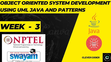 Object Oriented System Development Using UML, Java And Patterns week 3 || NPTEL WEEK 3 || 2025