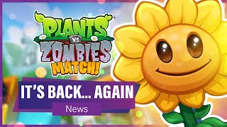 Plants vs Zombies Match is BACK... AGAIN (News) | New PvZ Match 3 Game Returns