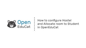 How to configure Hostel and Allocate room to Student in OpenEduCat