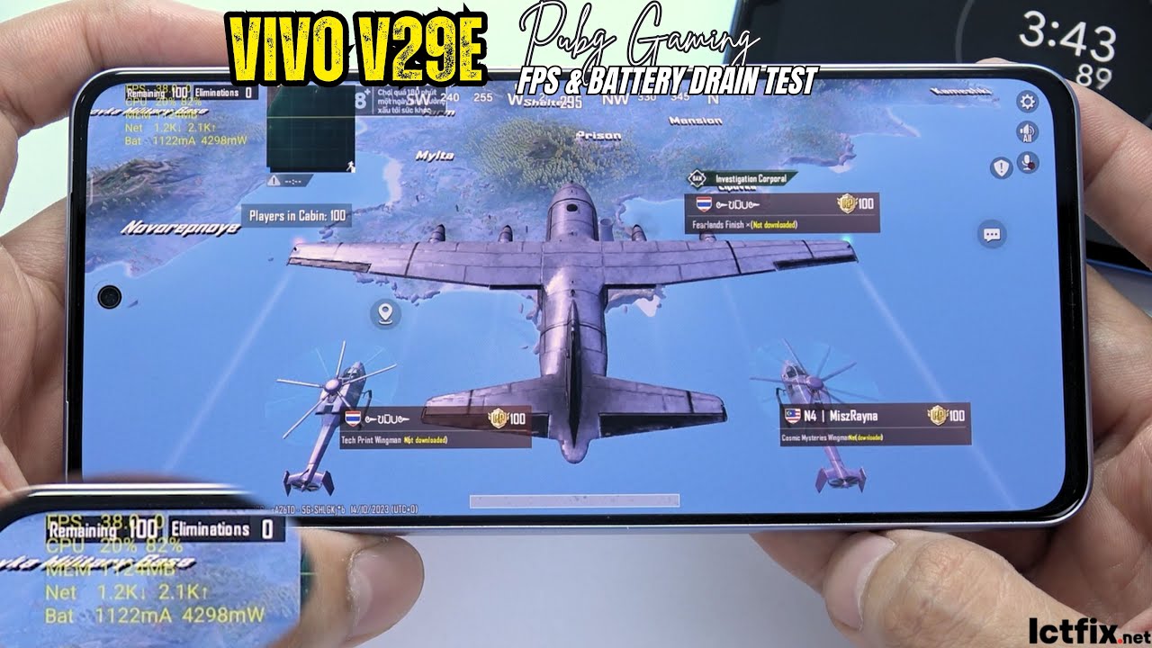 Vivo V29e PUBG Mobile Gaming test | Snapdragon 695 5G, 120Hz Display