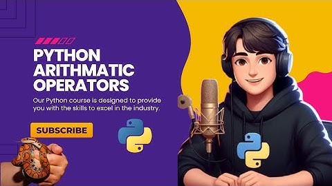 Python arithmetic operators || Operator in python || Python Tutorials ||