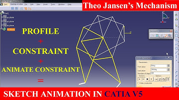 Animate Constraint in CATIA V5 - Sketch Animation