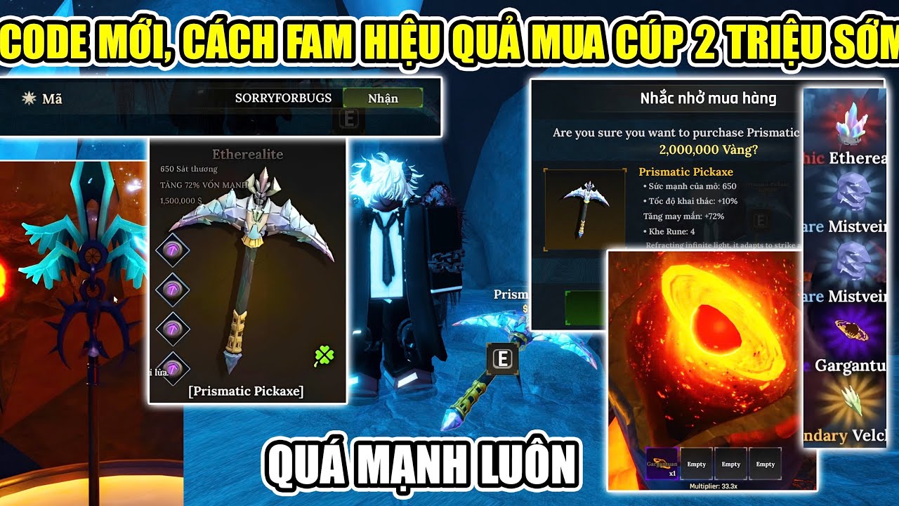 THE FORGE CODE MỚI CÁCH FAM HIỆU QUẢ BÊN MAP MỚI BUG MUA CÚP 2 TRIỆU SỚM QUÁ MẠNH 