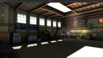 Unity 3D Vintage Garage Space