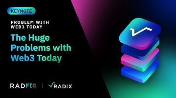 RadFi - The Huge Problems with Web3 Today