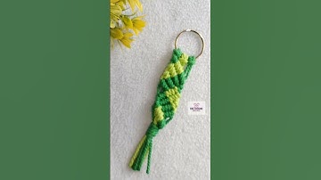 Simple and Easy Macrame Keychain | #keychain #shorts #viral #ytshorts #macrame #keychain #tutorial