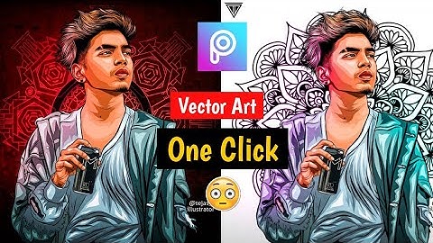 Vector Art Photo Editing One Click On PicsArt 🔥 PicsArt New Portrait Cartoon Photo Editing 2020