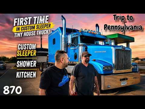 First Time Inside a Western Star Custom Sleeper Tiny House Truck | Pennsylvania | 870