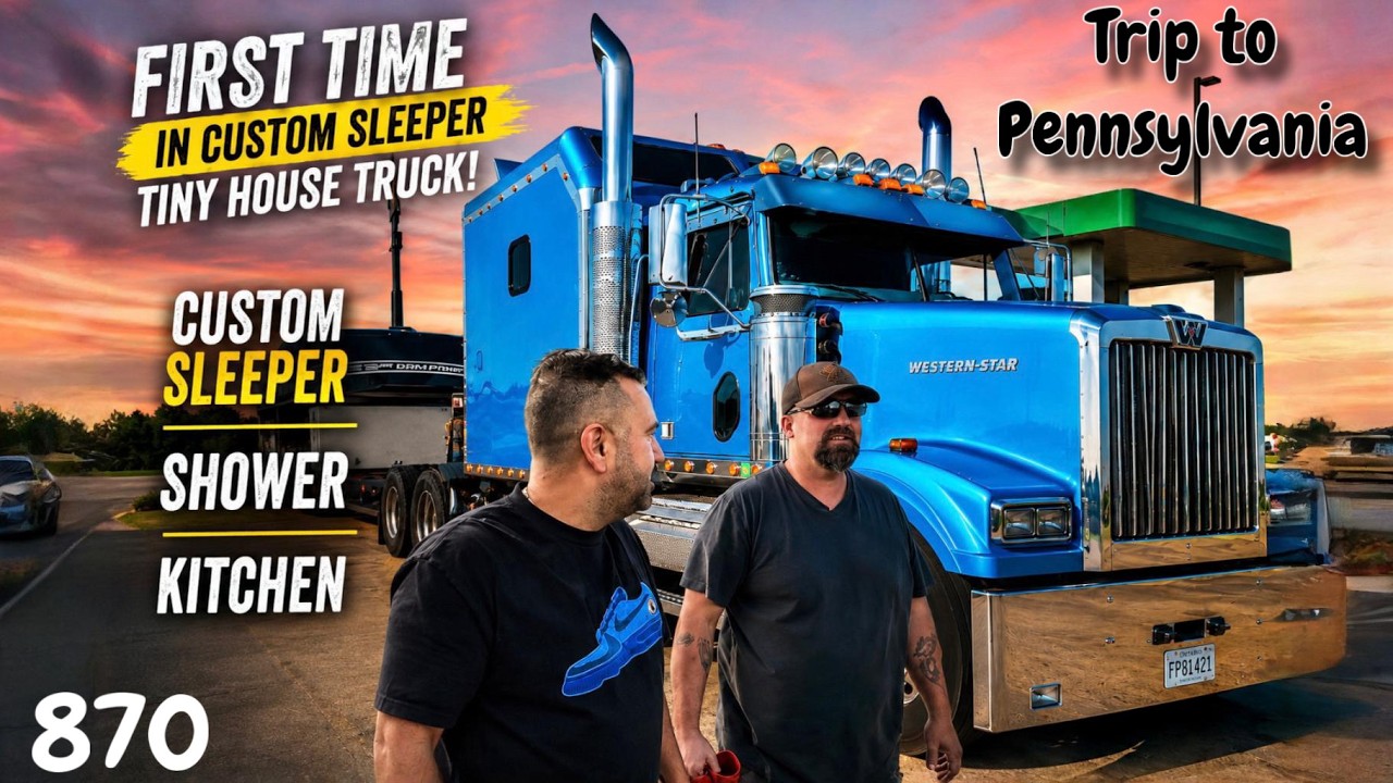 First Time Inside a Western Star Custom Sleeper Tiny House Truck | Pennsylvania | 870
