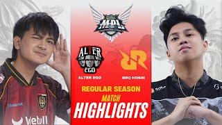 [HIGHLIGHTS] ALTER EGO vs RRQ REGULAR SEASON | MPL ID S16 AE vs RRQ