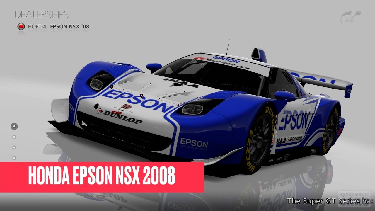 Honda Epson NSX 2008 [Gran Turismo 5] With Documentary Commentary