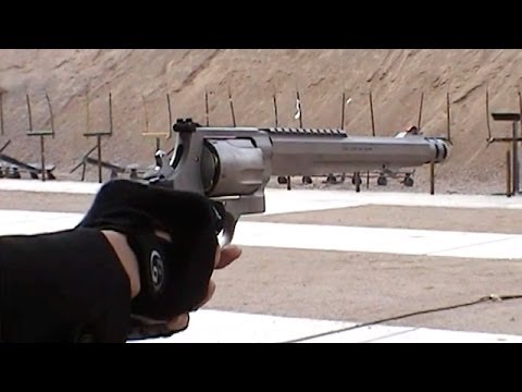 実弾射撃 S W500 マグナムリボルバー 10 5インチ S W500 Revolver Youtube