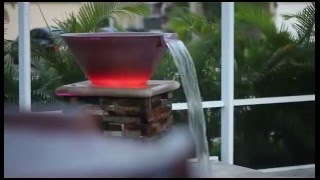 Pool Water Bowl And Fire Bowl | Cliffs Pools & Patios