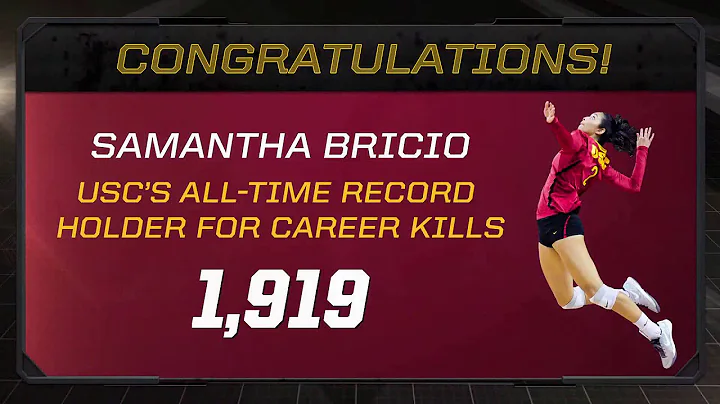 USC Women's Volleyball: Samantha Bricio - All Time...