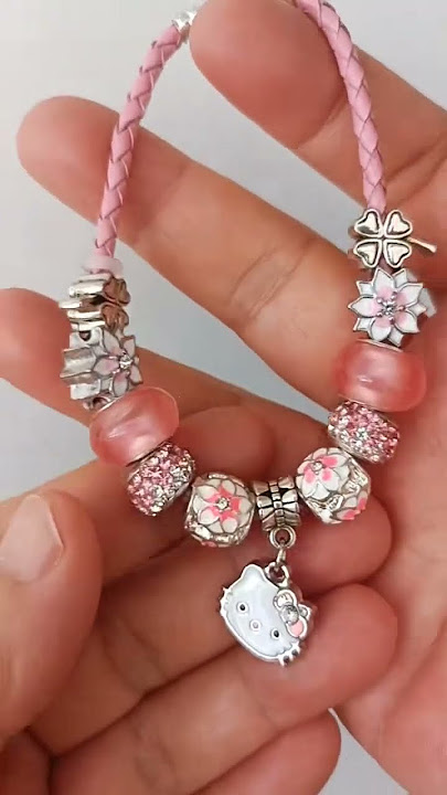 Hello kitty Kids jewelry Fashion Accessories Designer Pandora Beads Charm Bracelet #shortvideo